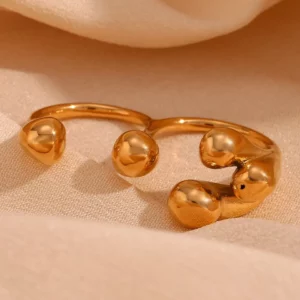 Double Finger Adjustable Ring